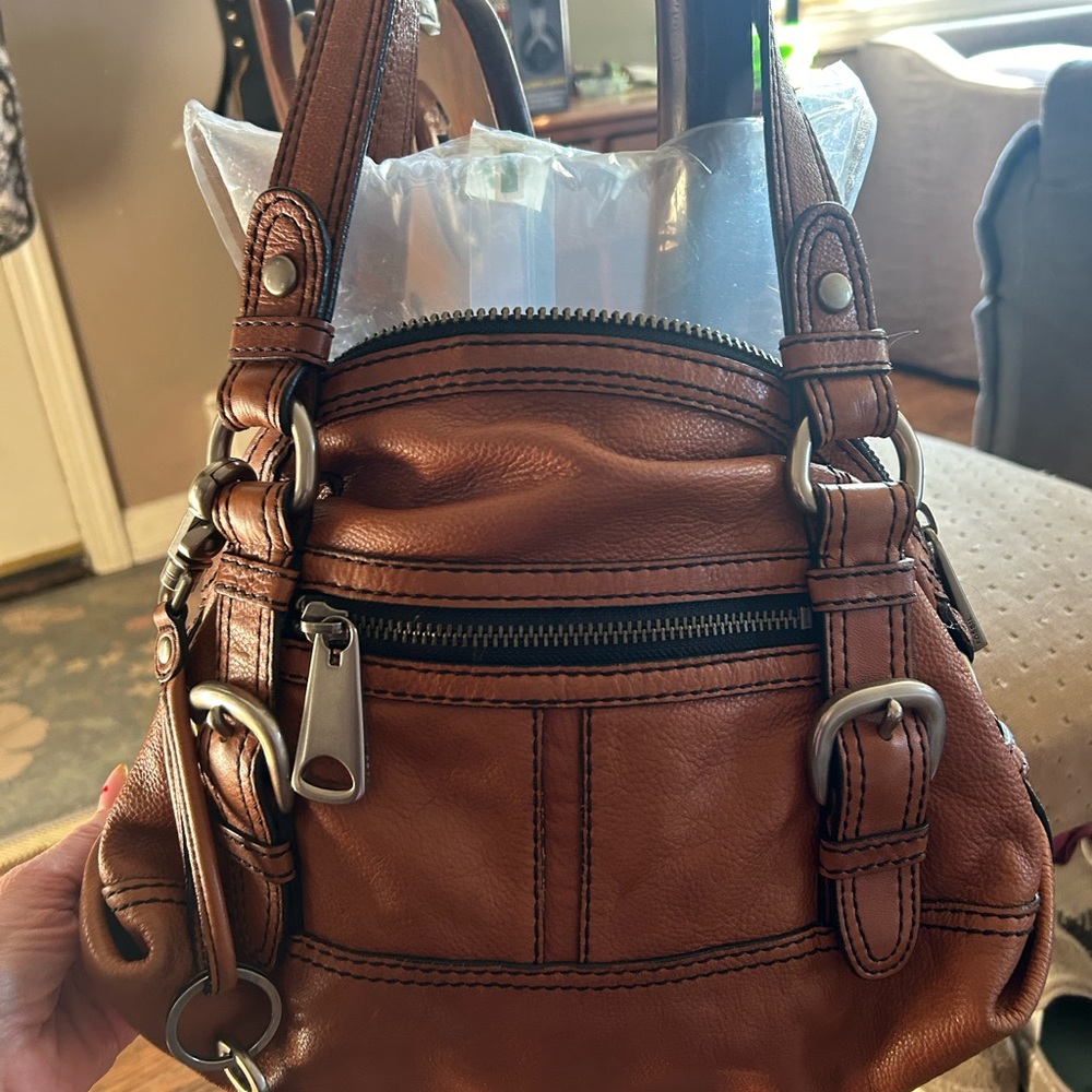 Vintage 90s vintage 2000s Fossil Brown Handbag Satchel